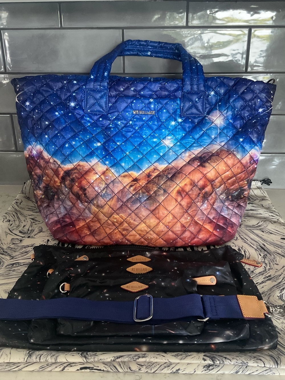 MZ Wallace Carina Nebular Large Metro Tote Deluxe